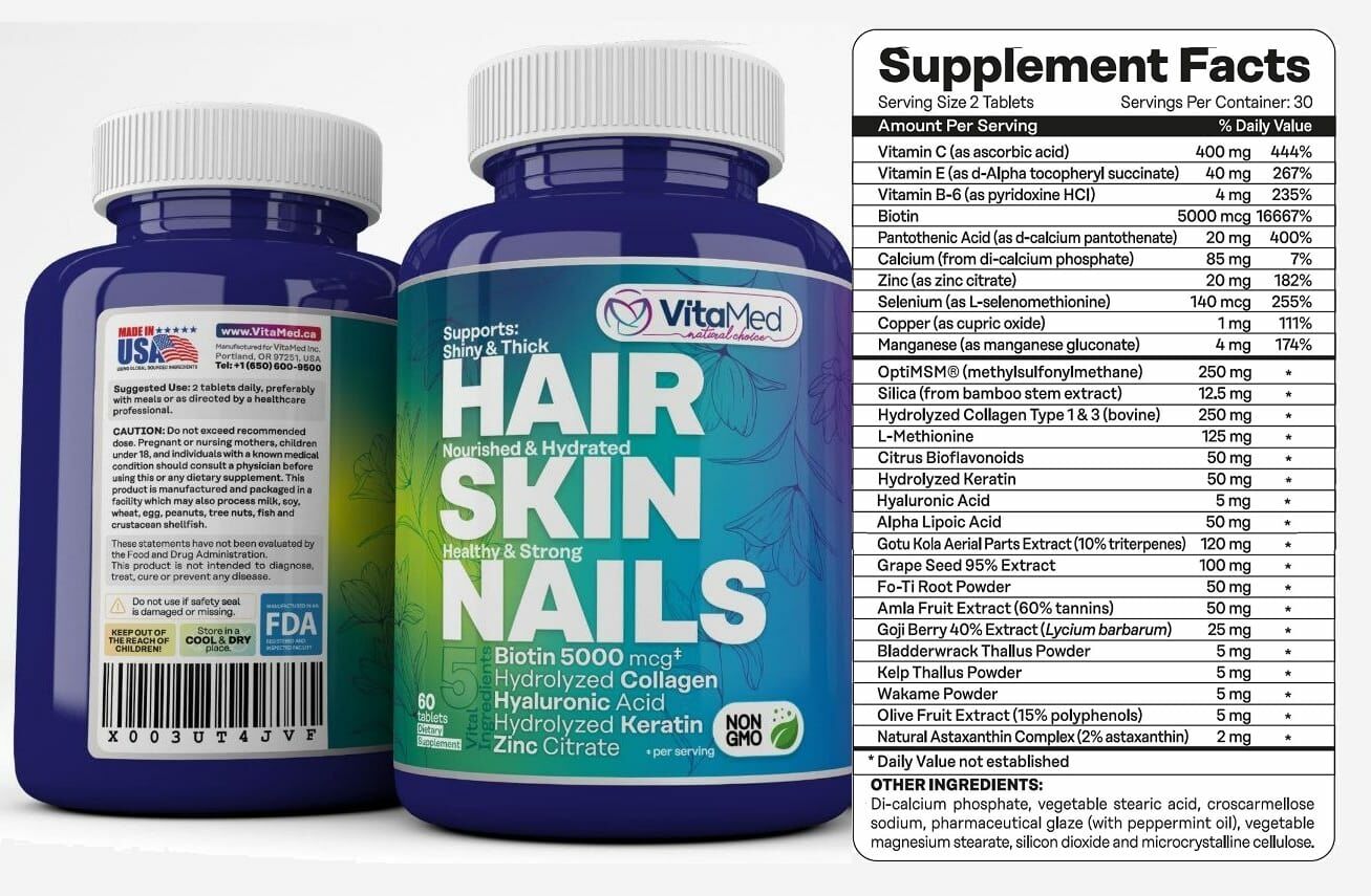 Greenfield Nutritions - Halal Gummies Hair, Skin and Nails Vitamins (5